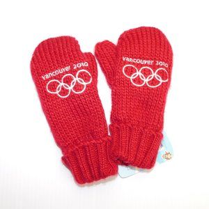 HBC 2010 Vancouver Olympics Youth Mittens Red